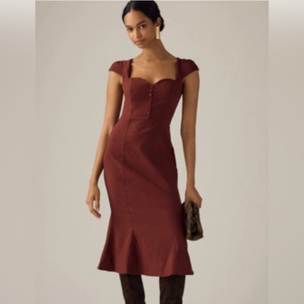 Maeve Sweetheart Midi Dress